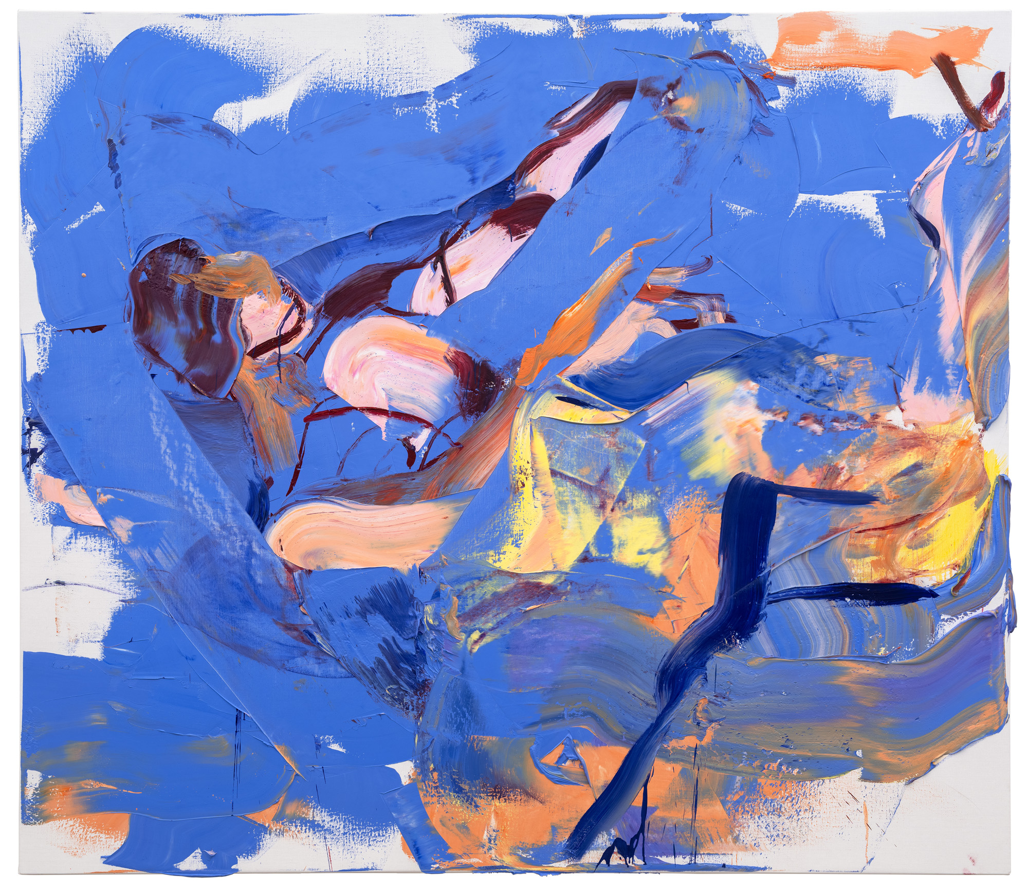 Floating Through Blue III , 230x200 cm, oil on canvas, 2025